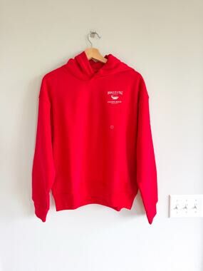 American Eagle The Summer I Turned Pretty Graphic Print Hoodie Red XS NWT